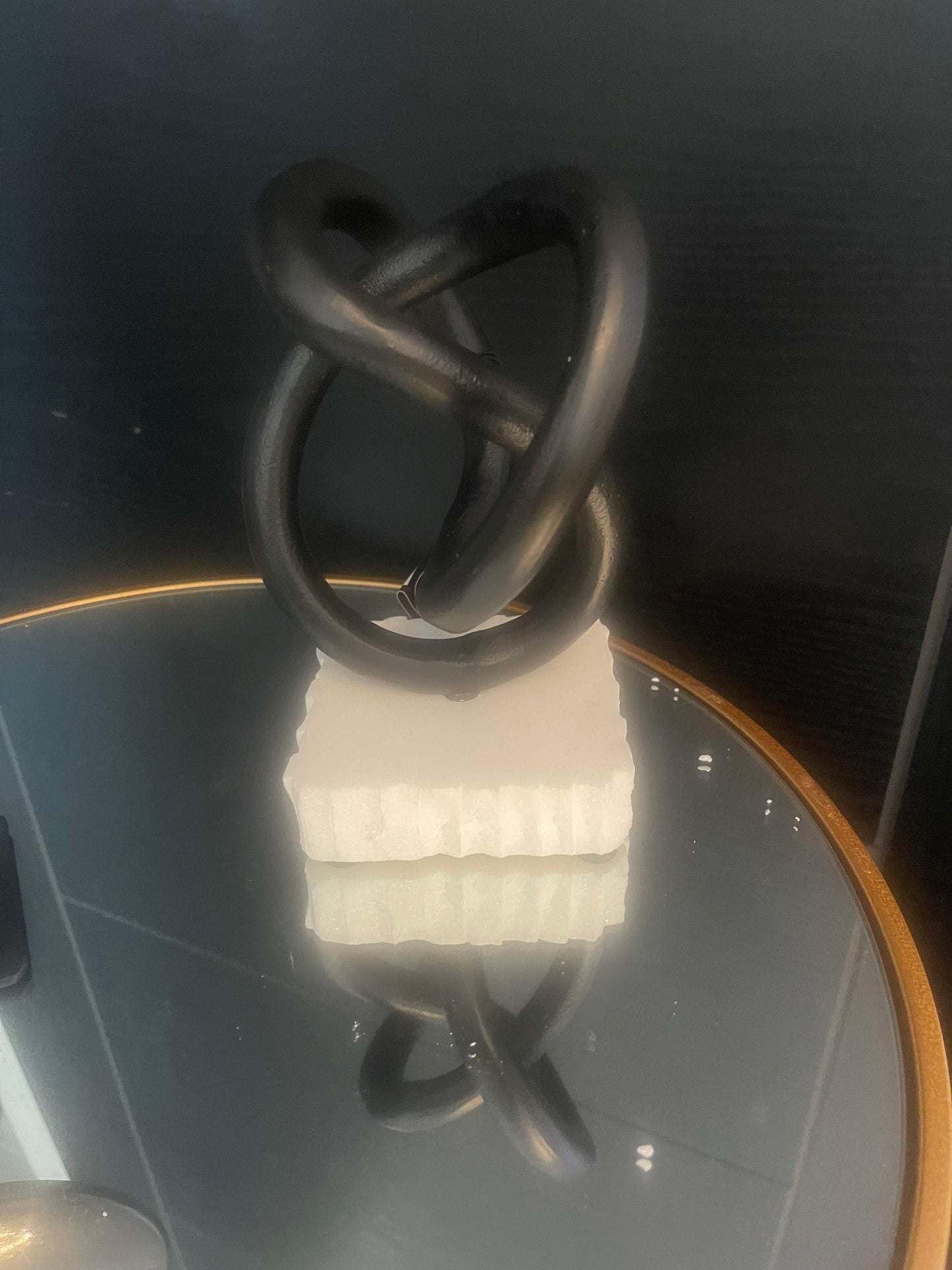 Black knot sculpture small