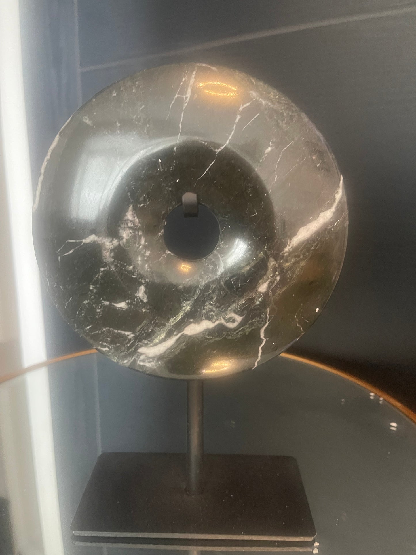 Black marble mini disk