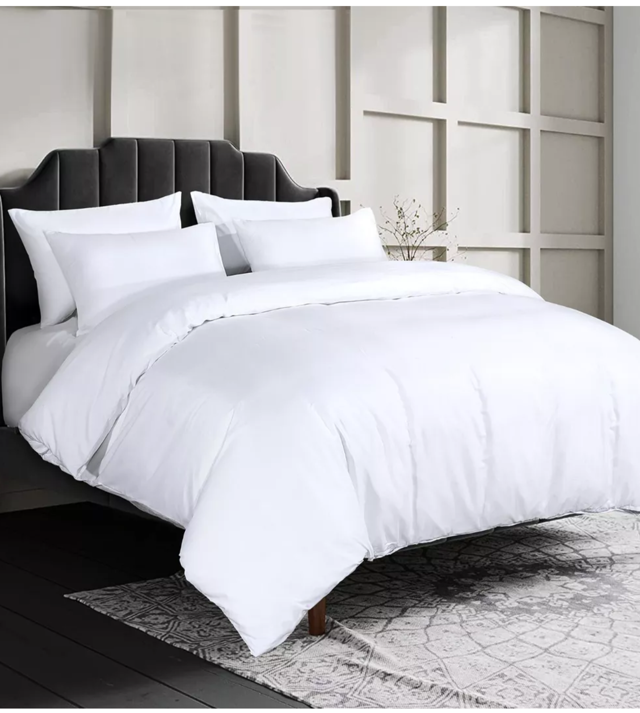 White duvet set super king
