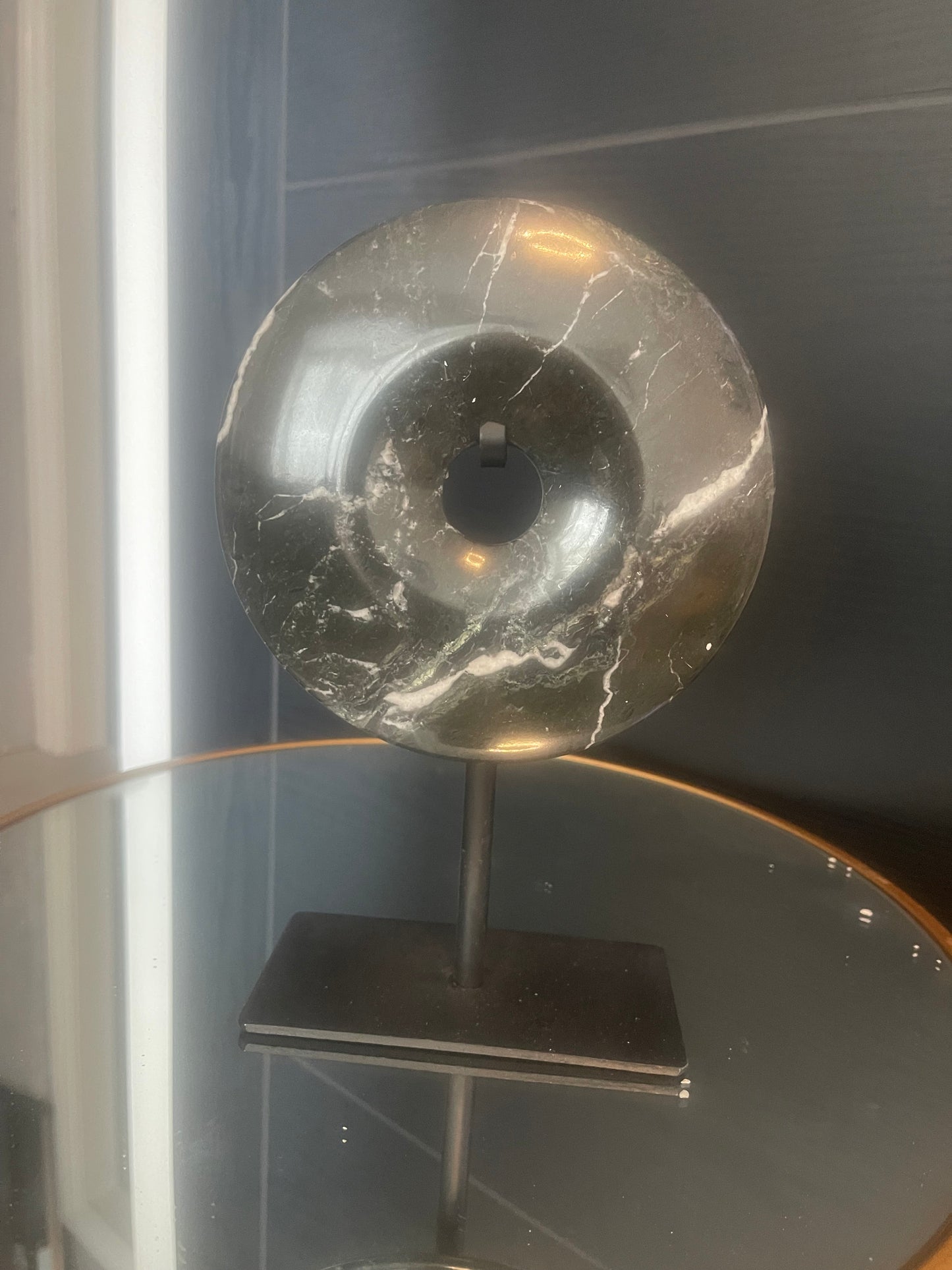 Black marble mini disk