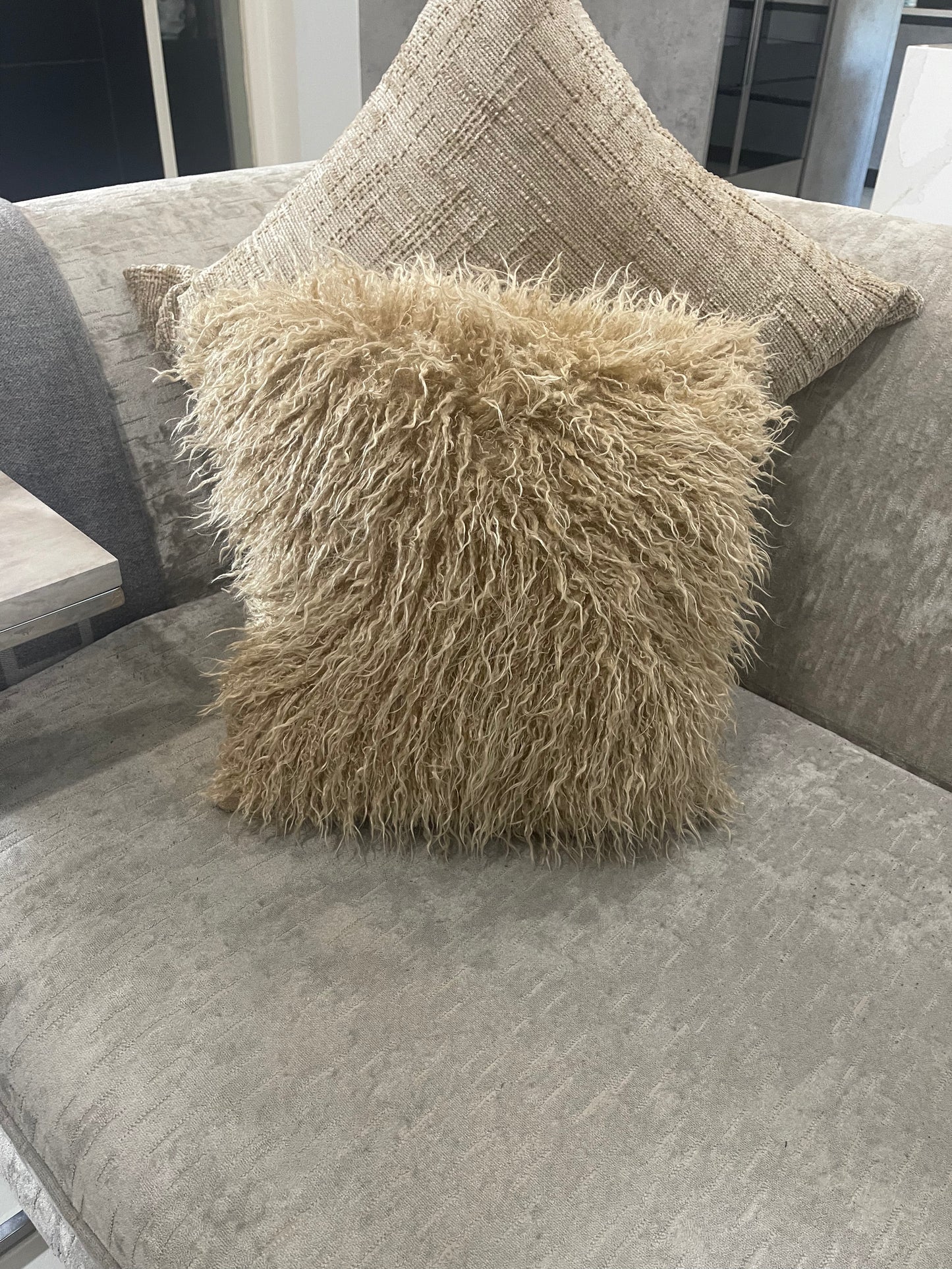Beige Mongolian